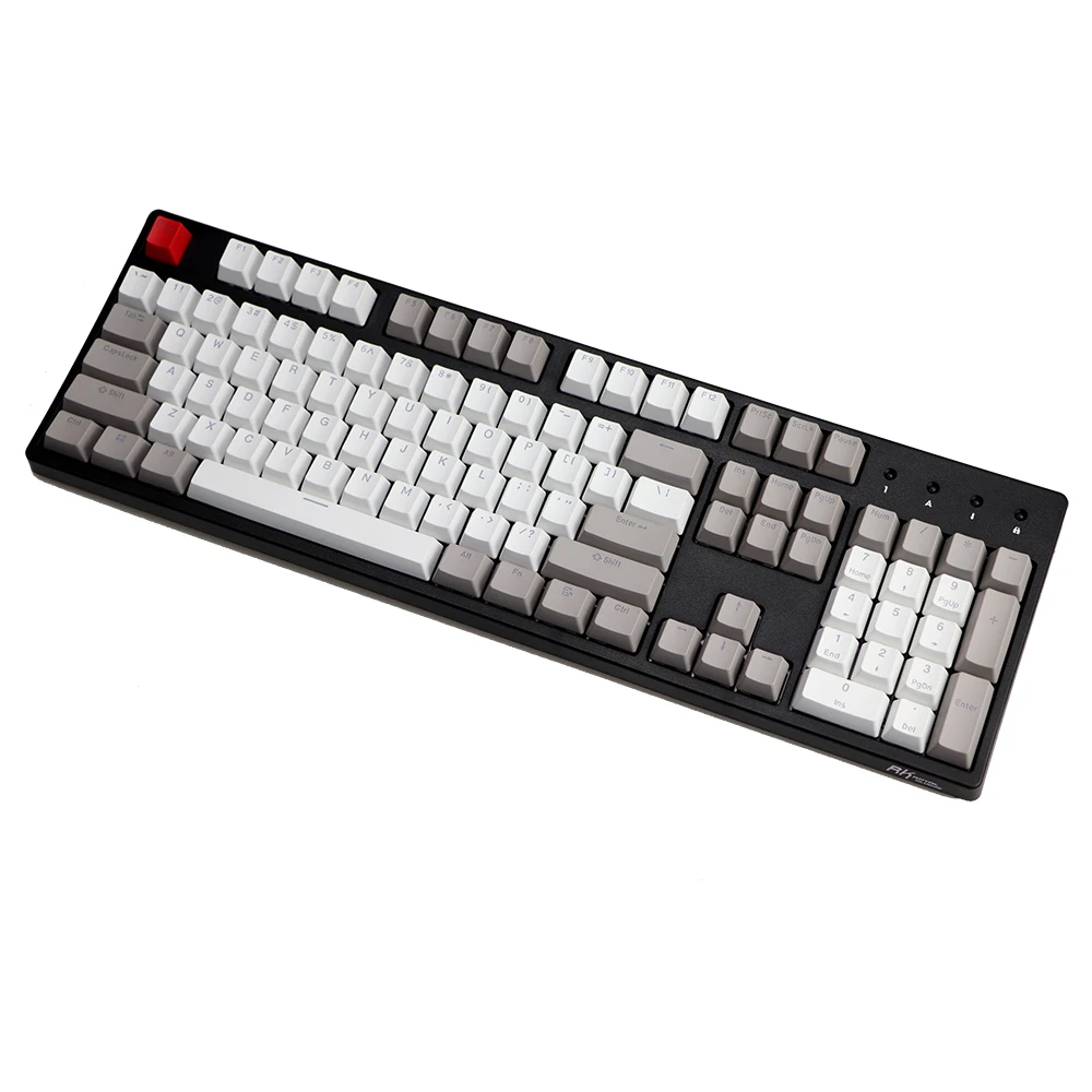 Retro Gray pbt Double Shot keycap oem Backlit Keycaps for Mechanical Keyboards 87 tkl 104 108 ansi Key caps