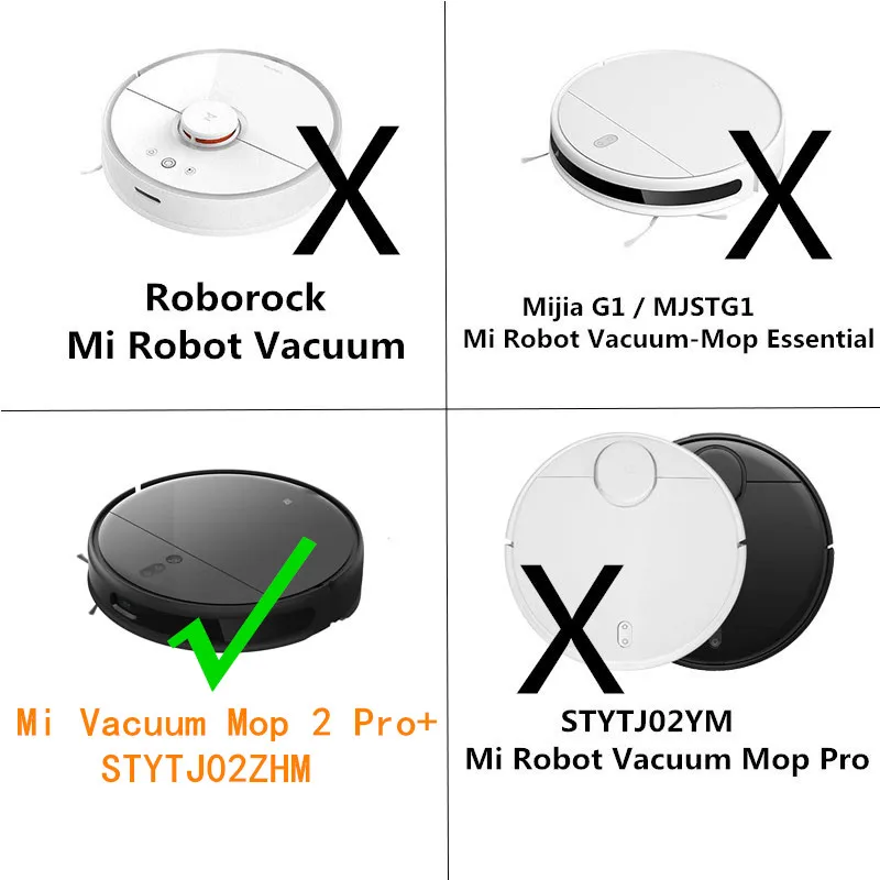 1Pcs Mop Cloths Rag for Xiaomi Mi Robot Vacuum Mop 2 Pro + Robotic Cleaner STYTJ02ZHM STYJ02ZHM Parts Kits Spare Components