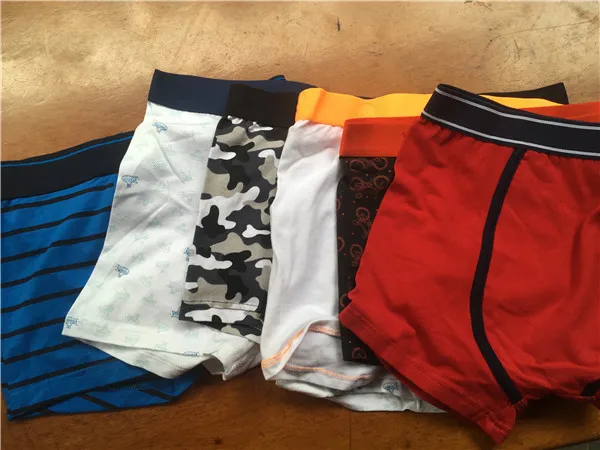 Teenage Boy Boxers Mixed Designs Underwear Size 14T-20T Men Under Panties Cotton Soft Comfortable Male Boxers Quality Panties