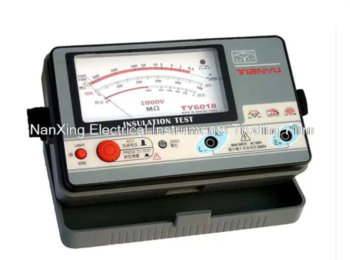 Fast arrival  TY6017 500V insulation resistance meter,analog INSULATION TESTER,0.5-1000M.OHMS