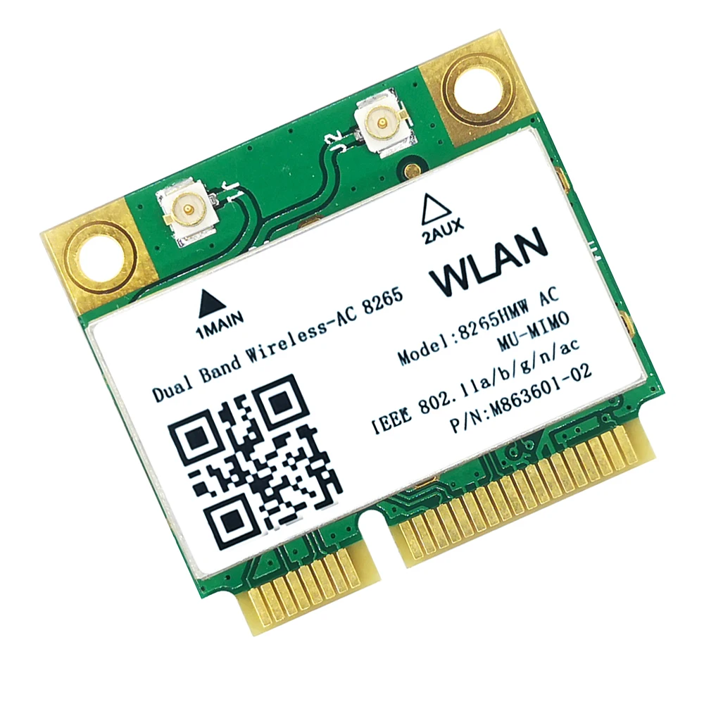 AC8265 Dual Band 2.4G/5G 8265HMW BT4.2 mini PC-E WIFI CARD network adapter 8265 for Win 7/8/10/11