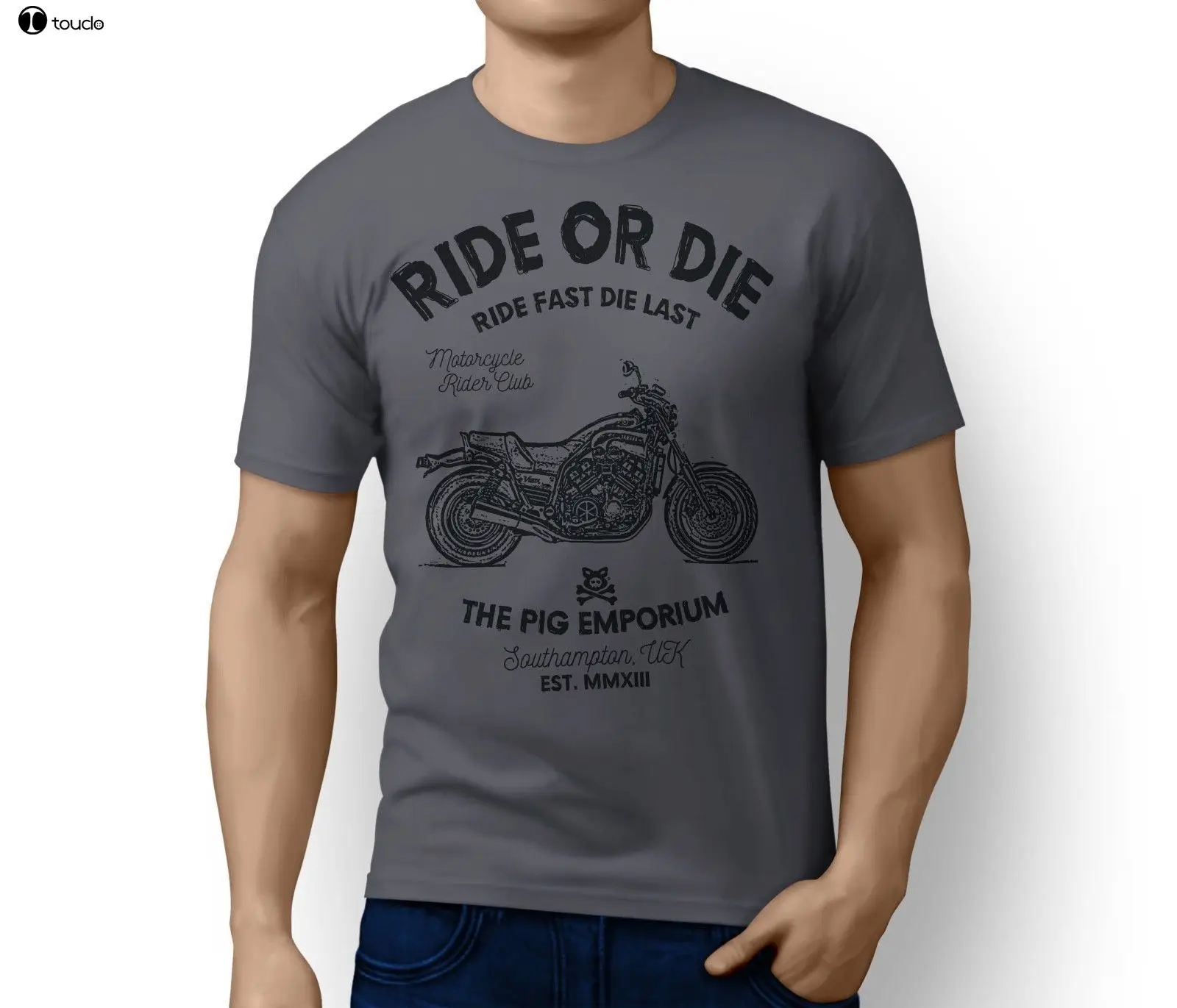 2019 Newest Fashion Ride or Die Japan Motorbike VMAX 1200 Full Power Beast Inspired Motorcycle Art T-shirt