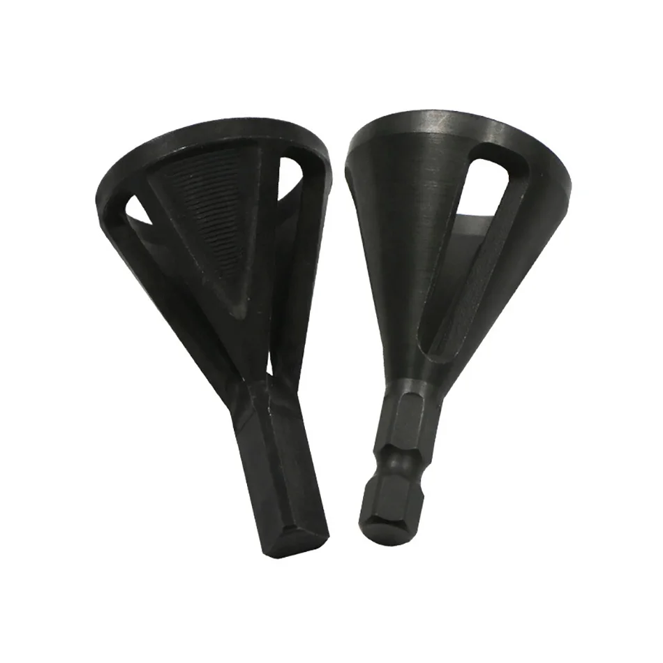 Silver Hex shank triangle handle deburring external chamfer tool Stainless Steel Remove Burr