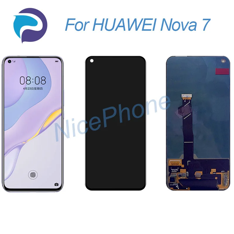 for HUAWEI Nova 7 5G LCD Screen + Touch Digitizer Display 2400*1080 JEF-AN00, JEF-NX9, JEF-AN20 NOVA 7 5G LCD Screen display