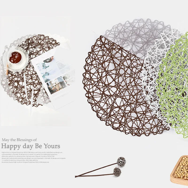 40CM Hollow Thread Mats ornamenti gioielli foto sfondo puntelli