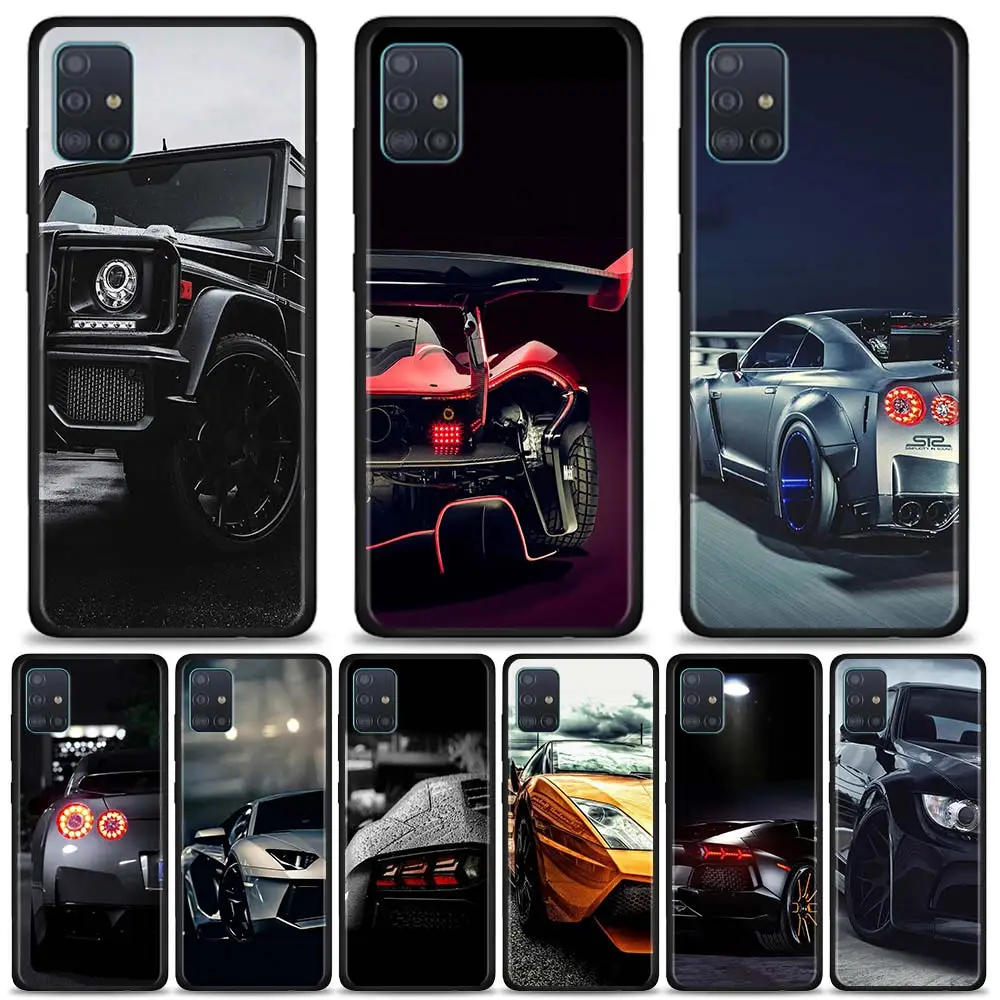 Sports Cars Male Men Phone Case For Samsung Galaxy A54 A53 A15 A73 A72 A71 A52 A51 A32 A34 A31 A33 A22 A21s Coque Matte Bumper