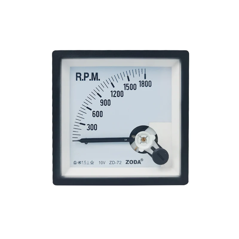 ZD-72 DC Tachometer 1500 RPM /10V 1800RPM/min Sensor Excitation Voltmeter Pointer Voltage Meter 72*72mm