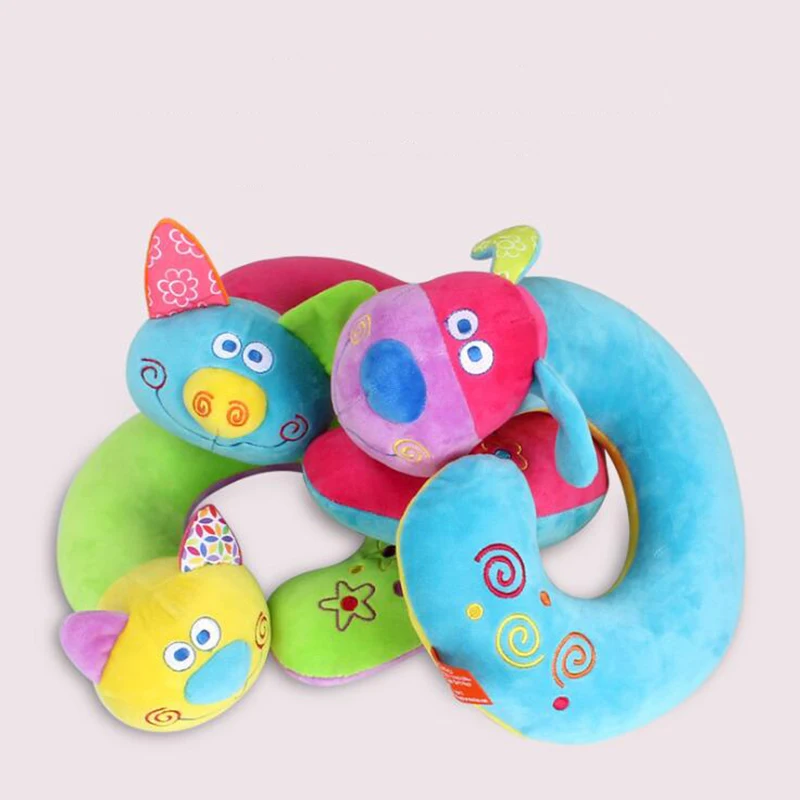 

Cute Cartoon Animal Kids pillow U-shaped Memory Travel Pillow Neck Support Headrest For Children Car Airplane Sleep