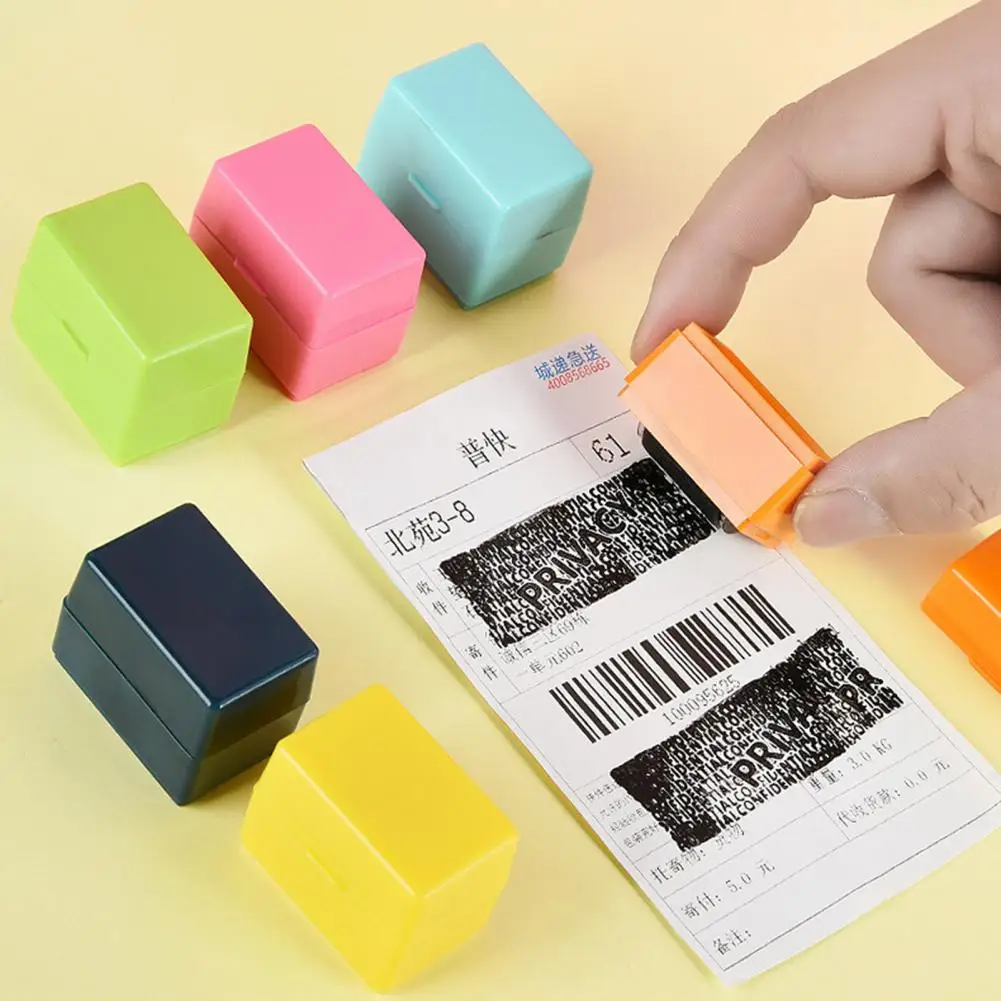 保護スタンプ耐久性のある小さなビジネスID盗難防止スタンプふた保護ローラースタンプで実用的