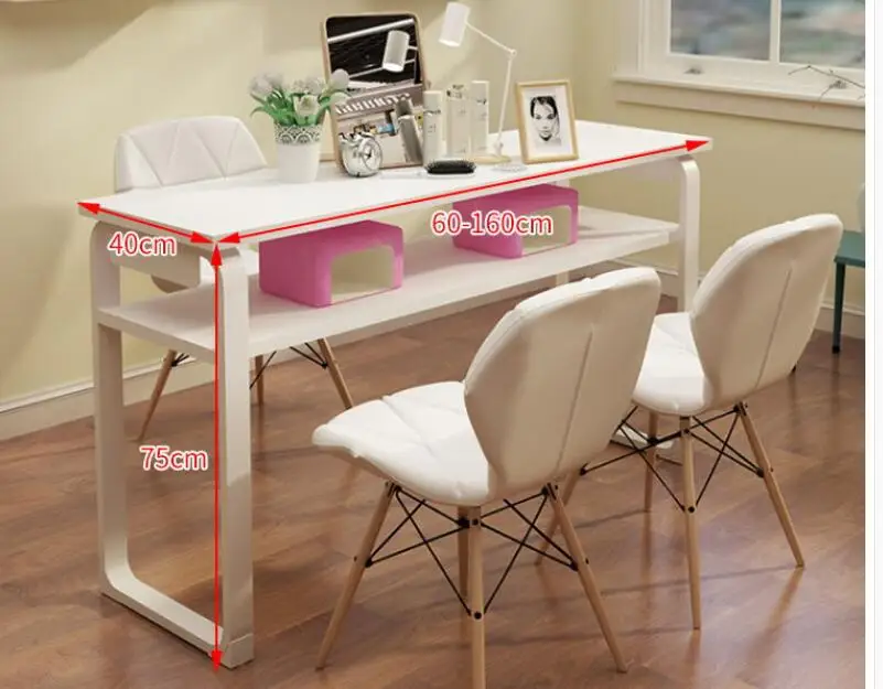 Economical single double three person European style manicure table light luxury manicure table