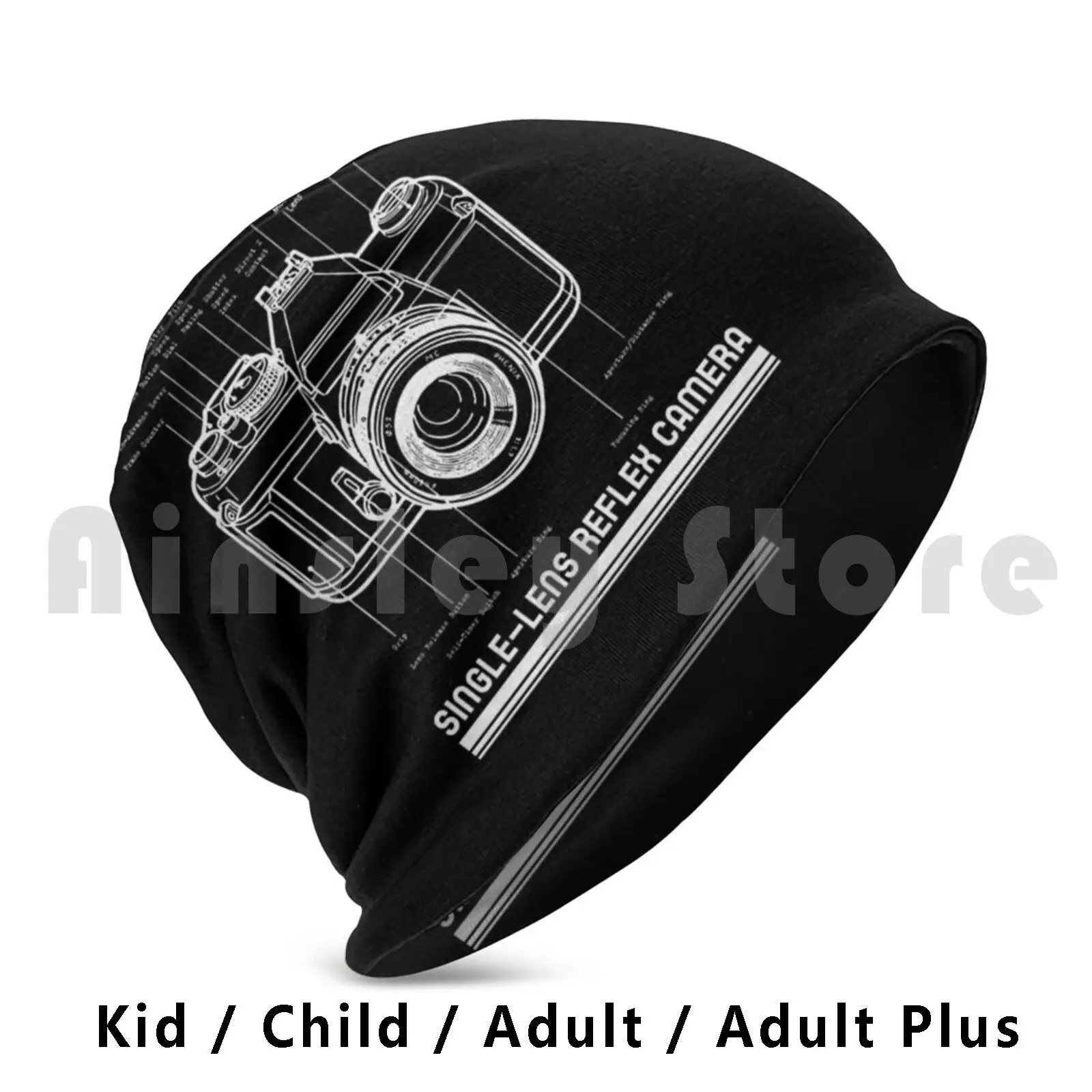 Single-Lens Reflex Camera Beanies Pullover Cap Comfortable Camera Photographer Foto Snap Shooter Shooting Film