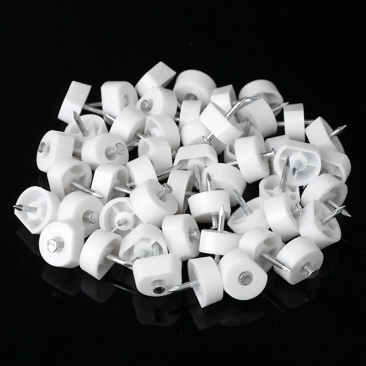 50 เฟอร์นิเจอร์สนับสนุน Pins หนังสือไวน์ตู้เคาะพลาสติก PIN Home ตู้ Closet PEG Holder ชุดฮาร์ดแวร์