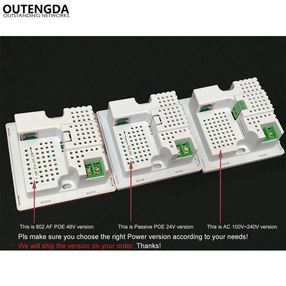 300Mbps 86-TYPE Europe In Wall AP Repeater Wall Socket WiFi Router Access Point Wireless Embedded panel AP 802.3af Standard POE