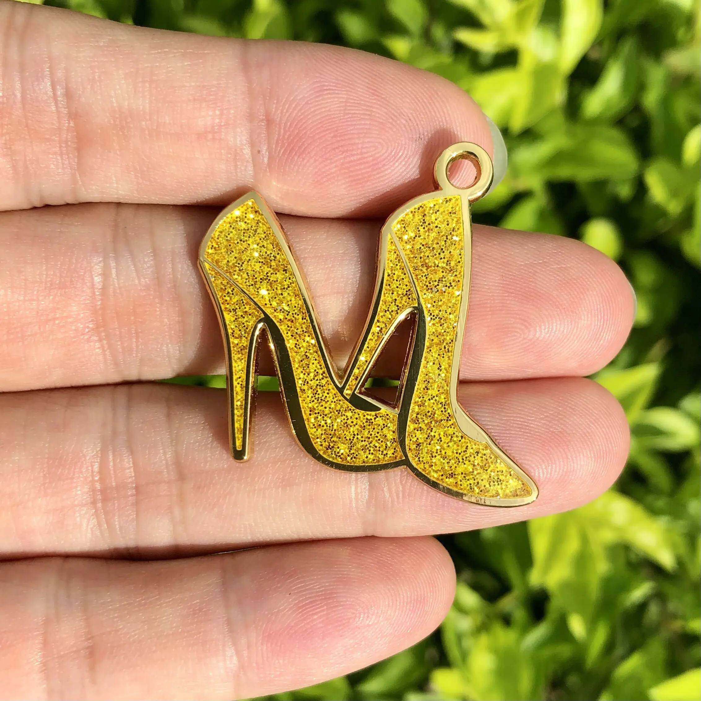 

5Pcs/Lot Enamel Metal Shoes Charm