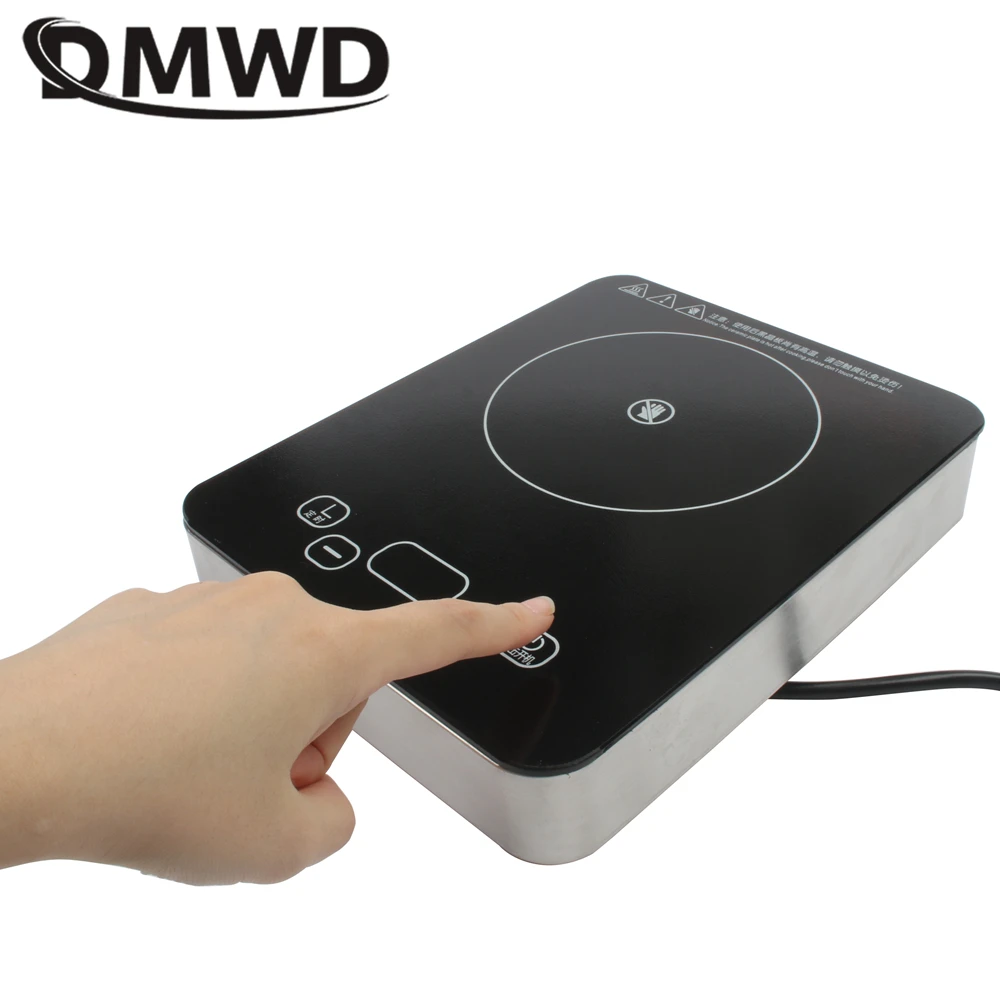 DMWD Ceramic-glass Cooktop Waterproof Touch Panel Far Infrared Poly Energy Pottery stove Tea Water Boiler Hotpot Hob Multicooker