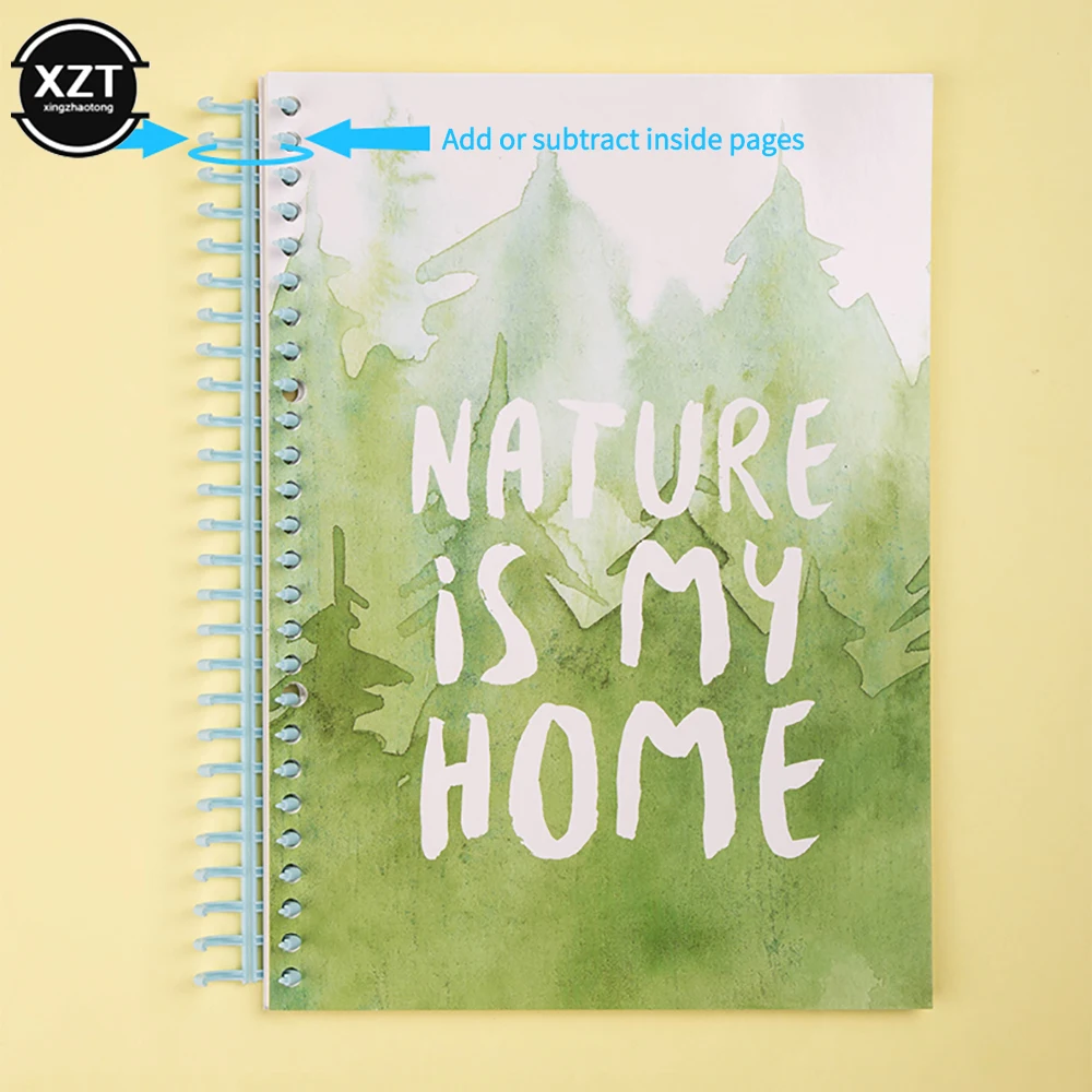 Plastic Binding Ring 30pcs Hole Loose-leaf Binding Button DIY Book Loop Disc Buckle For Notebook Dairy Calendar Office Student