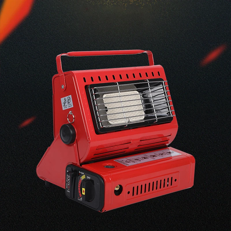 휴대용 야외 가스 히터, 야외 난방 스토브, 여행 캠핑 하이킹 피크닉 얼음 낚시, 다기능 난방 스토브, 1.3kw