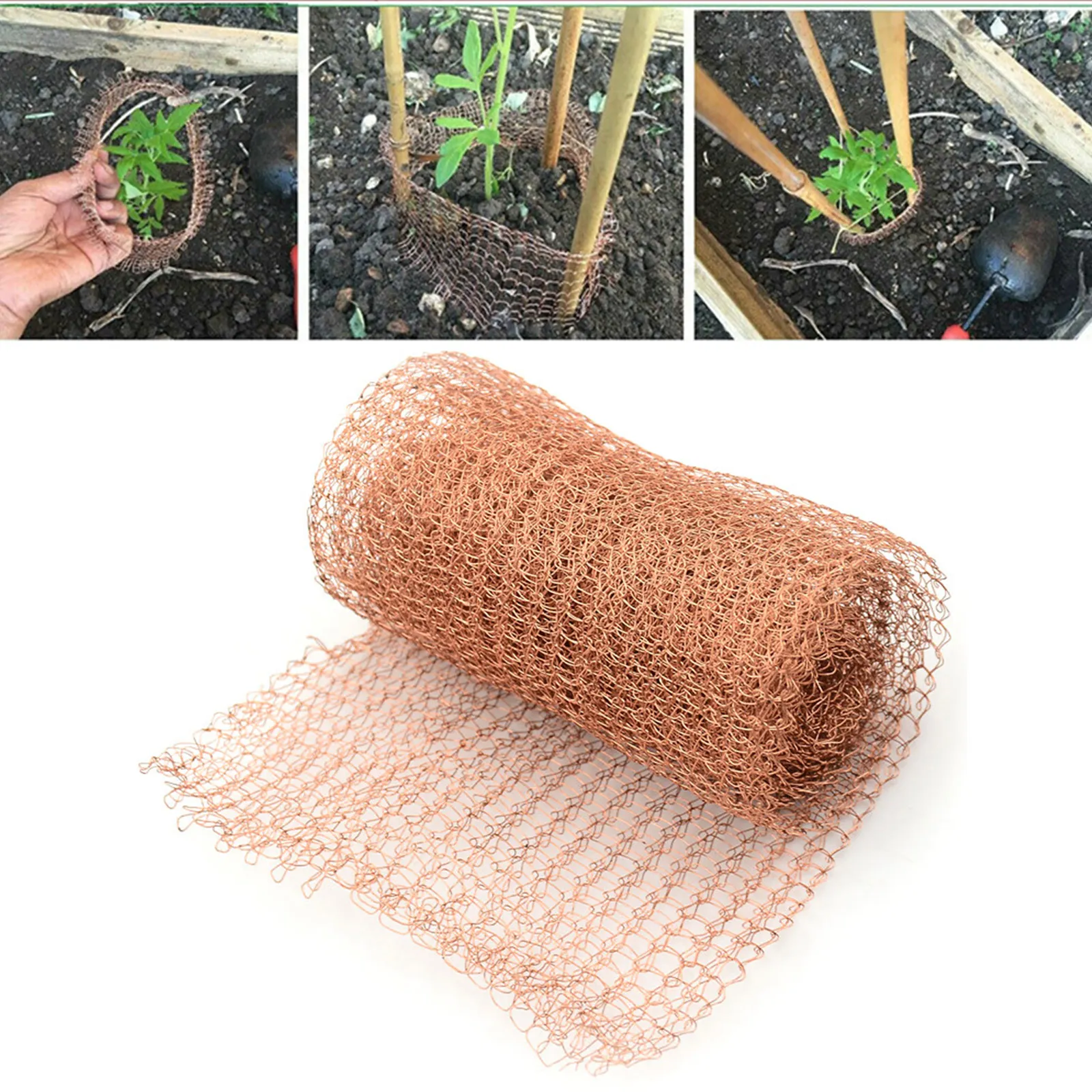 12.7CM*3M Snail-proof Copper Wire Mesh Woven Copper Mesh Used To Fill Holes And Seams To Protect Plants Filter Pest Control