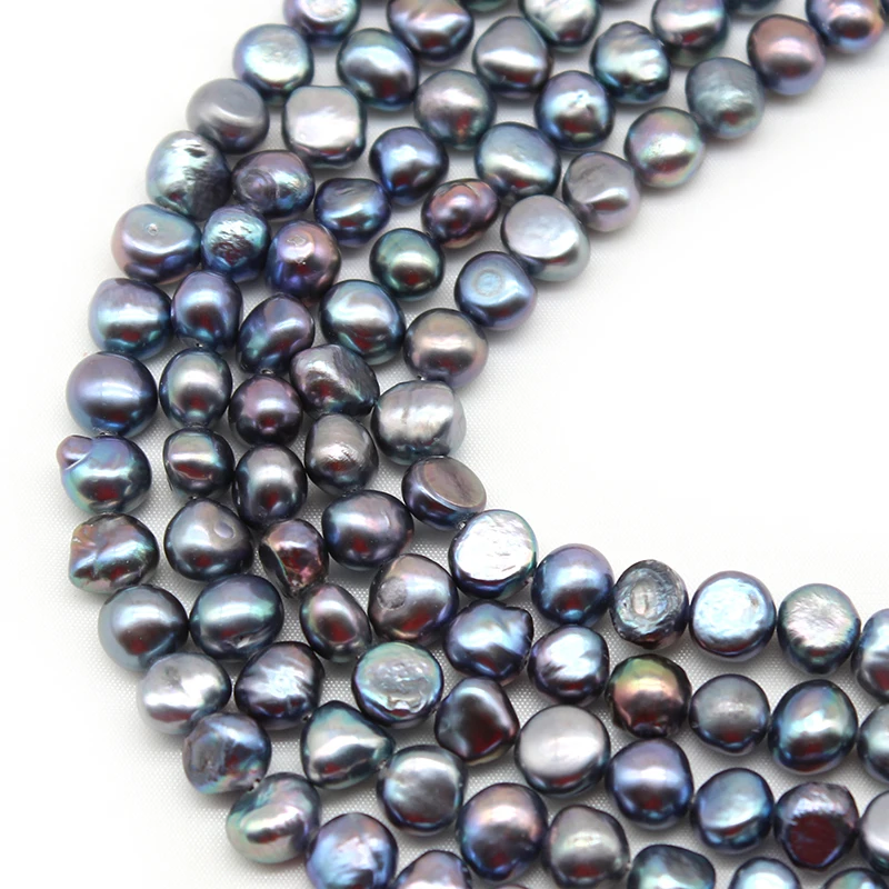 100% Natural Dark Blue Freshwater Pearl Irregular Baroque Pearls Bead For Jewelry Making DIY Bracelet Necklace 14\