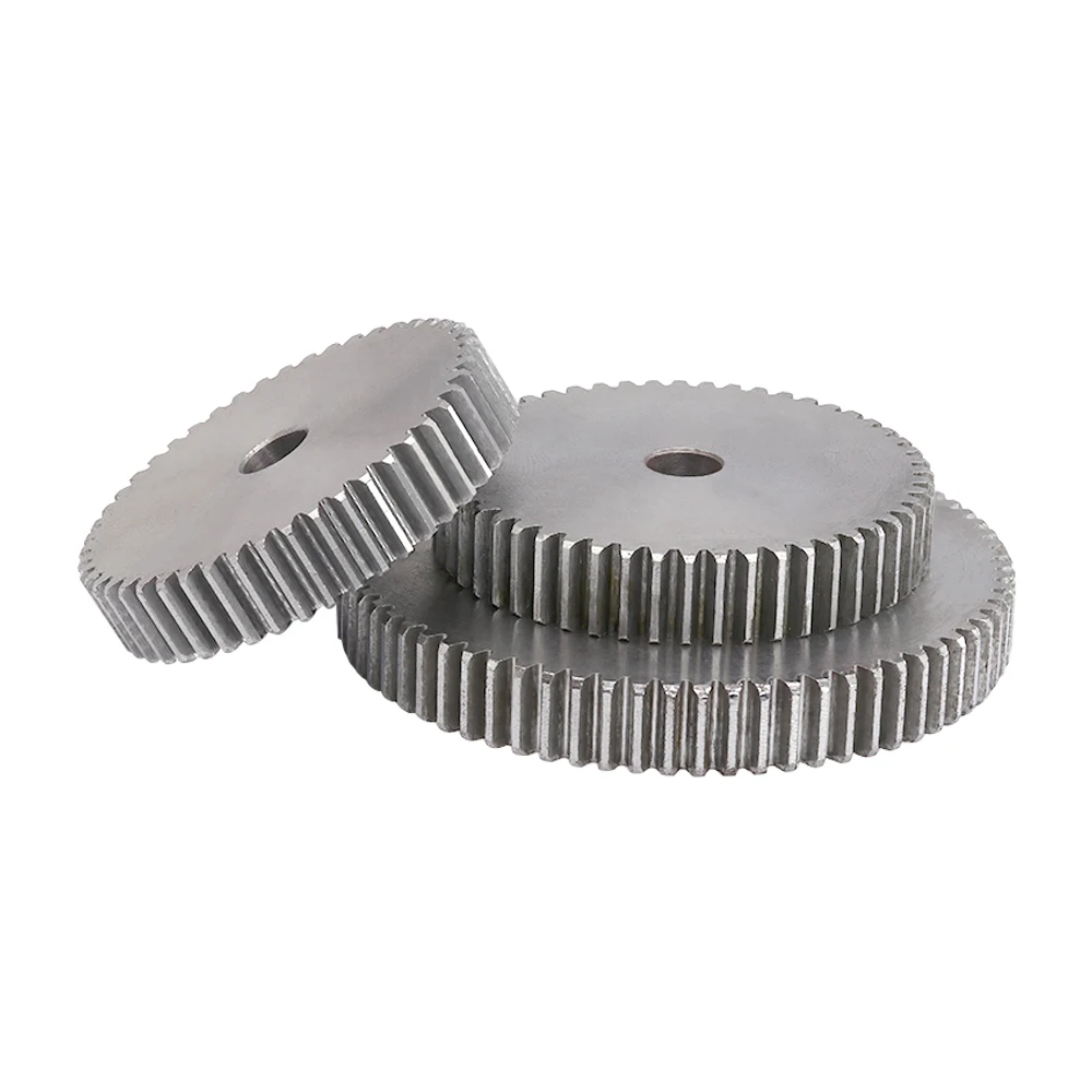 Cylindrical Gear 1M-61/62/63/64/65/66/67/68/69/70T SC45# Carbon Steel Material Gear Wheel For Transmission Accessories