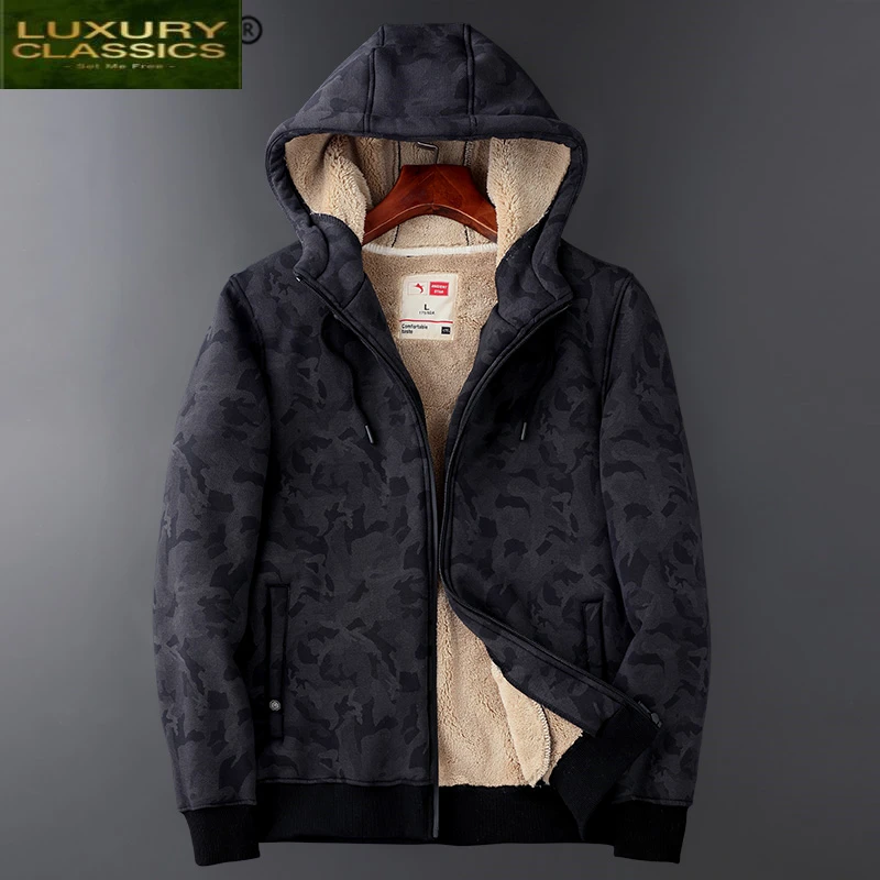 

Winter plus Hoodies size Men Clothes 2021 Streetwear Fashion Mens Sweatshirt Warm Fleece Jacket Hoodie Sudadera Coat 4343