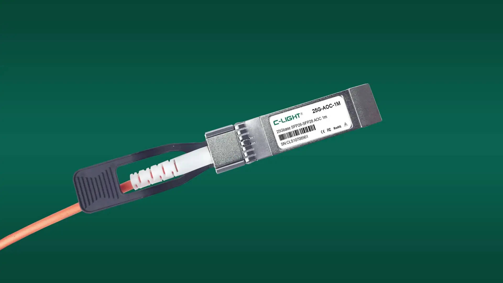 C-LIGHT SFP2825GBD10  Compatible with Finisar SFP28-25G 1270nm-TX/1330nm-RX 10km solution Networks Data Center