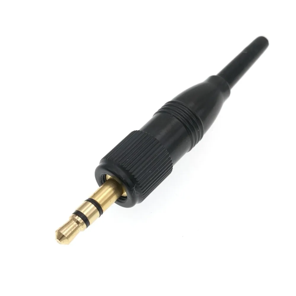 10 sztuk czarny 3.5mm 1/8 \'\'śruba radia blokowanie Audio złącze blokady dla Sennheiser Sony Nady Audio2000S Mic zapasowa przejściówka Adapter