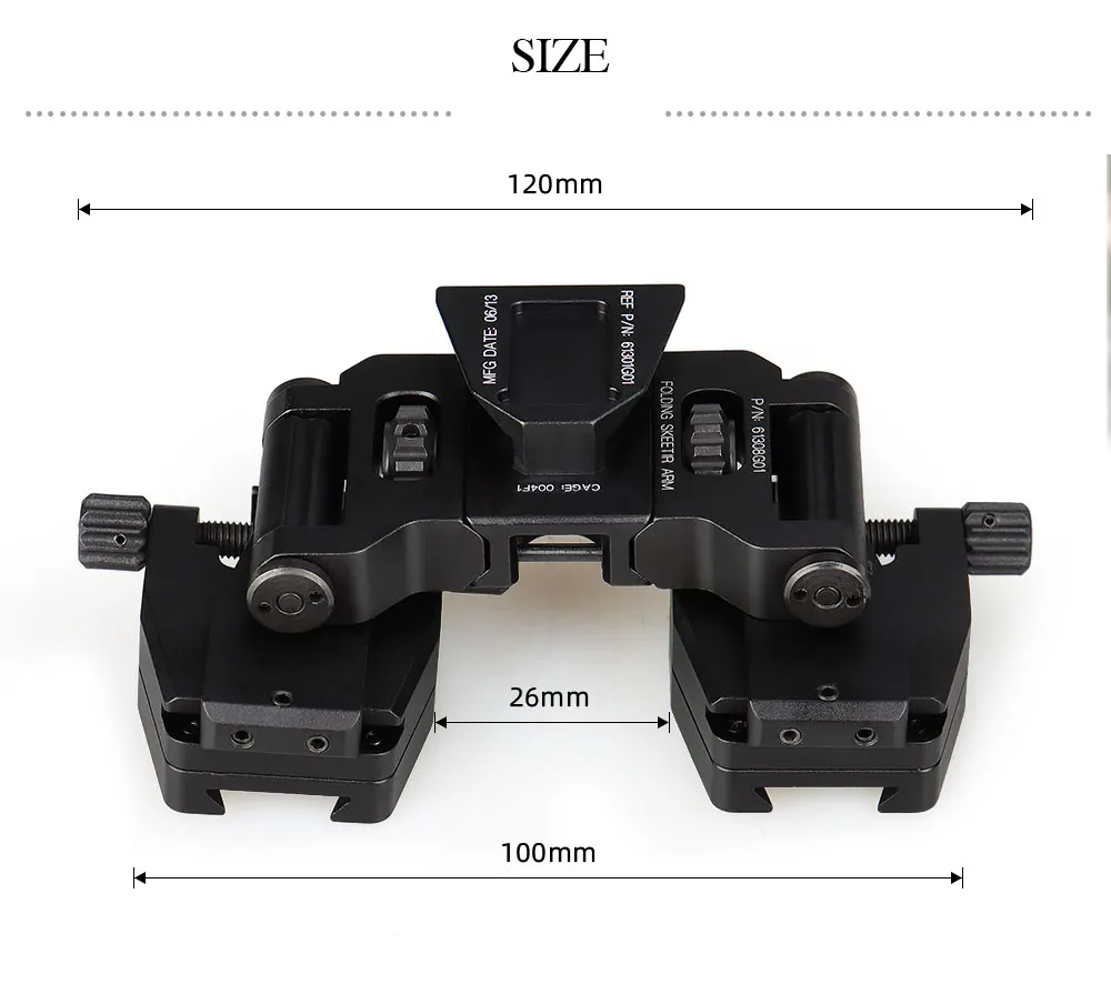 Imagem -04 - Visão Noturna Capacete Tático Braço Montagem Nvg Ponte Binocular L4g24 Pvs14 Pvs-14