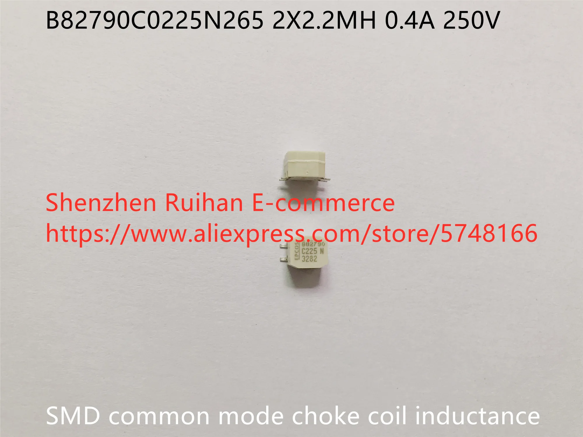 Original new 100% B82790C0225N265 2X2.2MH 0.4A 250V SMD common mode choke coil inductance
