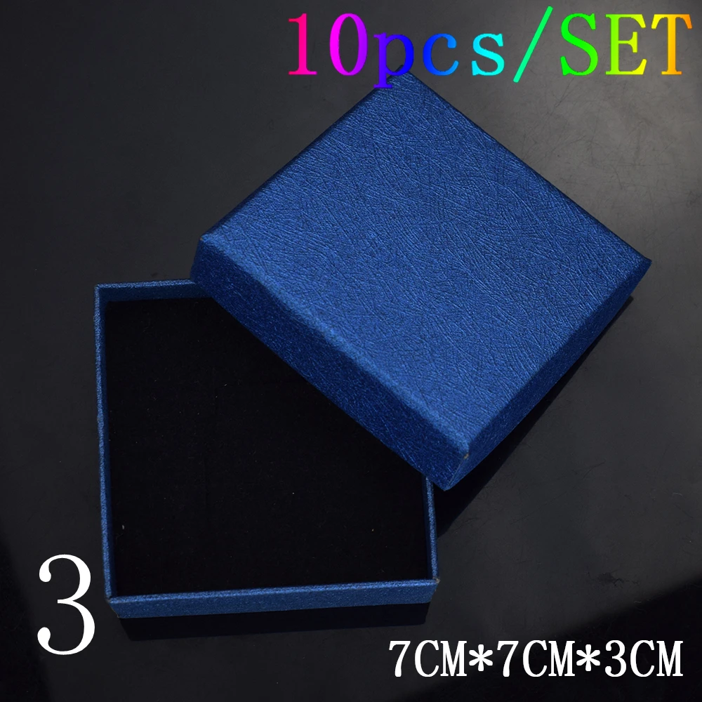 10pcs/lot Gift Boxes Wedding Party Candy Box Necklace Jewelry Storage Box Jewelry Packing Display Wholesale Rainbow Box