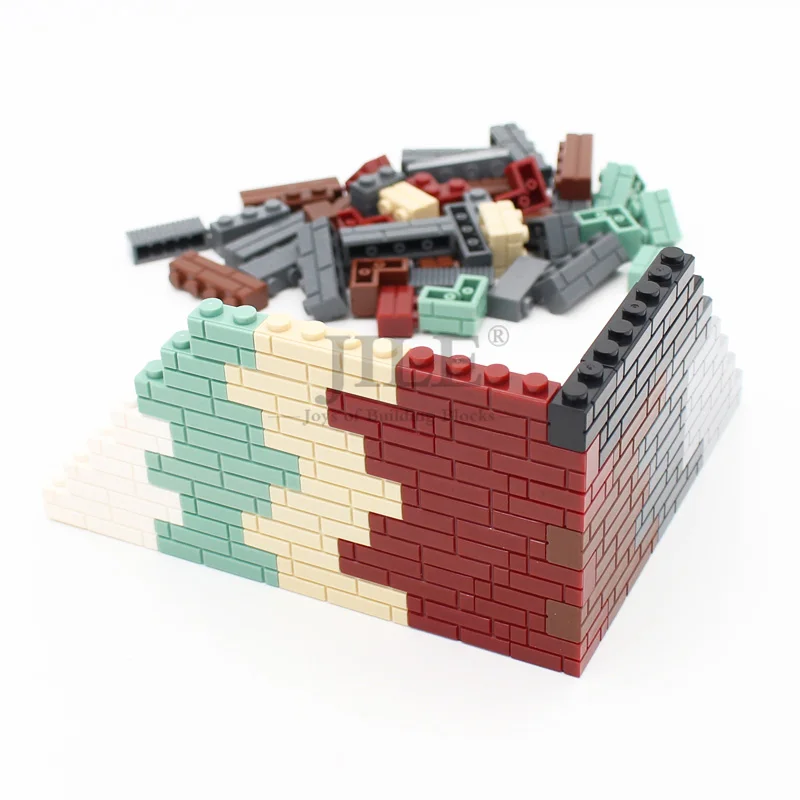 DIY Building Blocks Wall Figures Bricks 1x2 1x3 1x4 Dots Constructions City Creative Toys Build MOC Compatible with 98283 15533