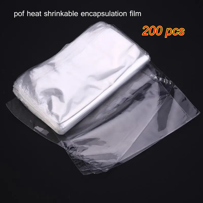 200 Pcs Soap Wrappers 6X6 inch Waterproof Soap Wrappers for Soap Bag Bath and DIY Crafts (Large Shrink Wrap Bags)