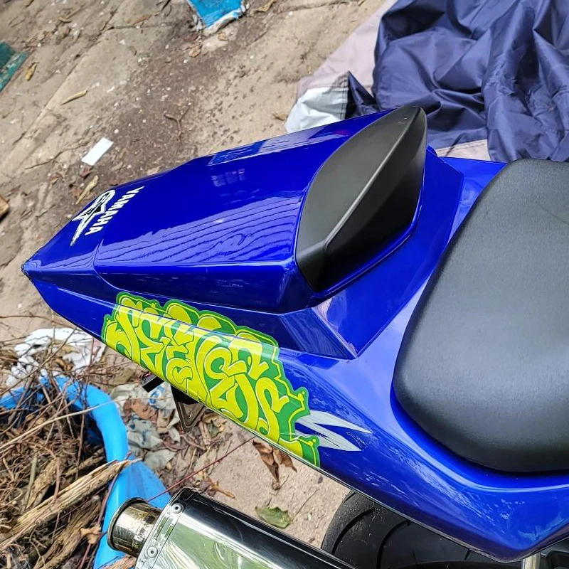 Motorcycle Rear Fairing Seat Cowl Cover For 2003 2004 2005 Yamaha YZF-R6 YZF R6 600/ 2006 2007 2008 2009 YZF-R6S R6S Blue Carbon