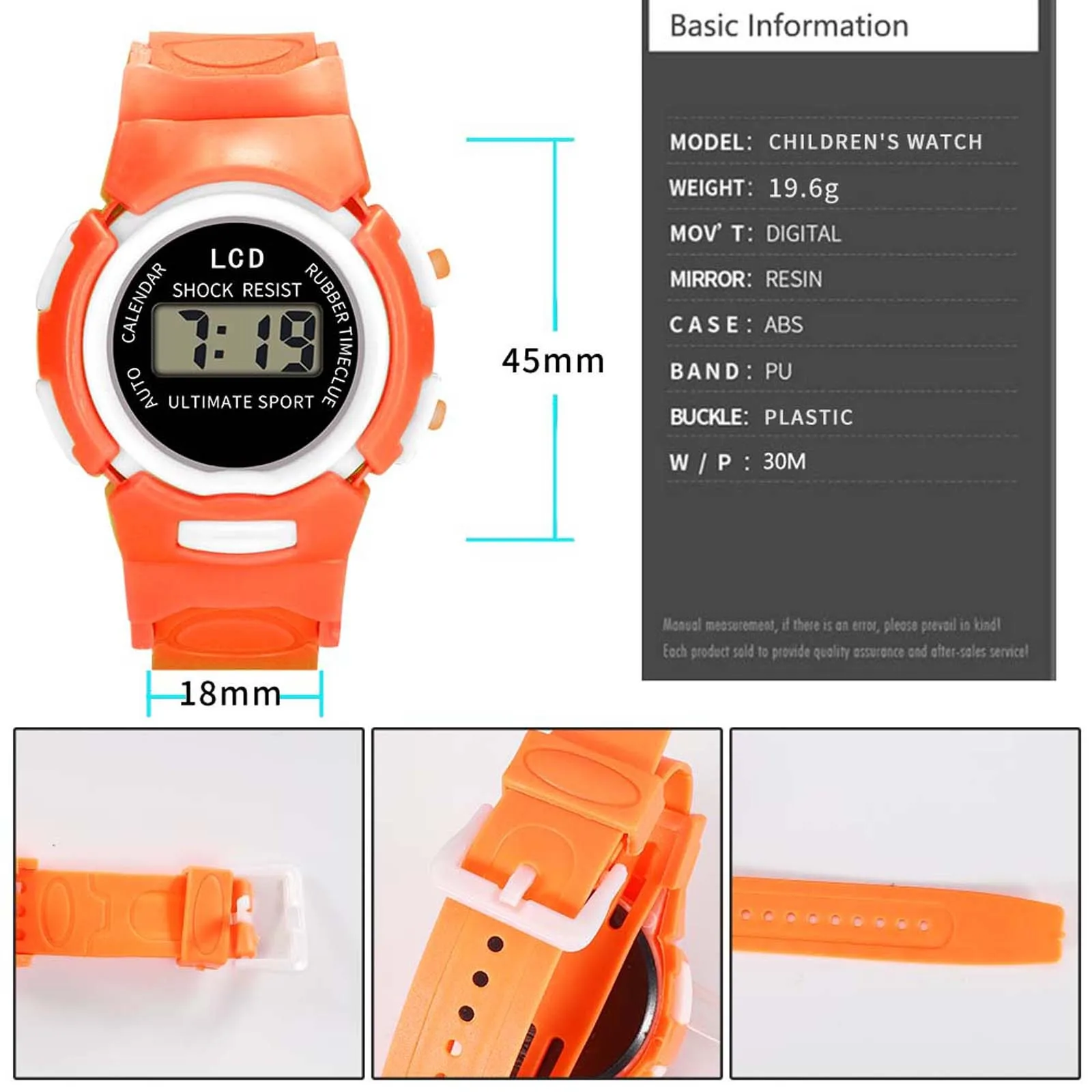 Children Watch A Sport Kids Watches Silicone Strap Led Digital Watch For Kid Children Student Girl Boy Wristwatch Clock