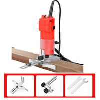 5Pcs/set Woodworking Wood Electric Hand Trimmer Electric Laminate Edge Hand Trimmer Mini Wood Router Carving Machine Power Tools