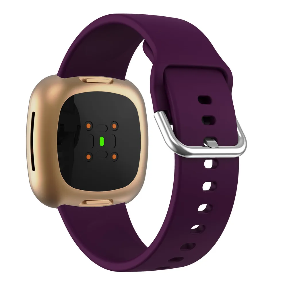 Correa de silicona de repuesto para reloj inteligente fitbit Versa 3/4, pulsera clásica para Fitbit Sense Sense2, accesorios de correa