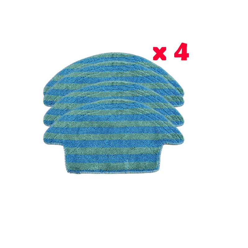 Tampons de rechange pour aspirateur robot chuwi ilife V55 Pro, 4 pièces, en tissu de chiffon