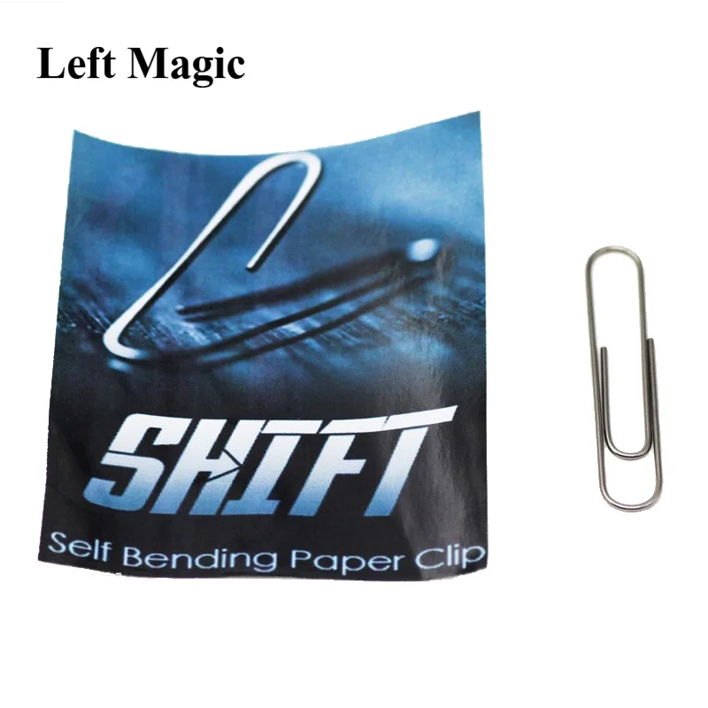 1pcs di Memoria Mentale Del Cambio Auto Bending Paperclip con le istruzioni close up trucchi di magia Mentalismo illusion magia giocattolo sihir 83007