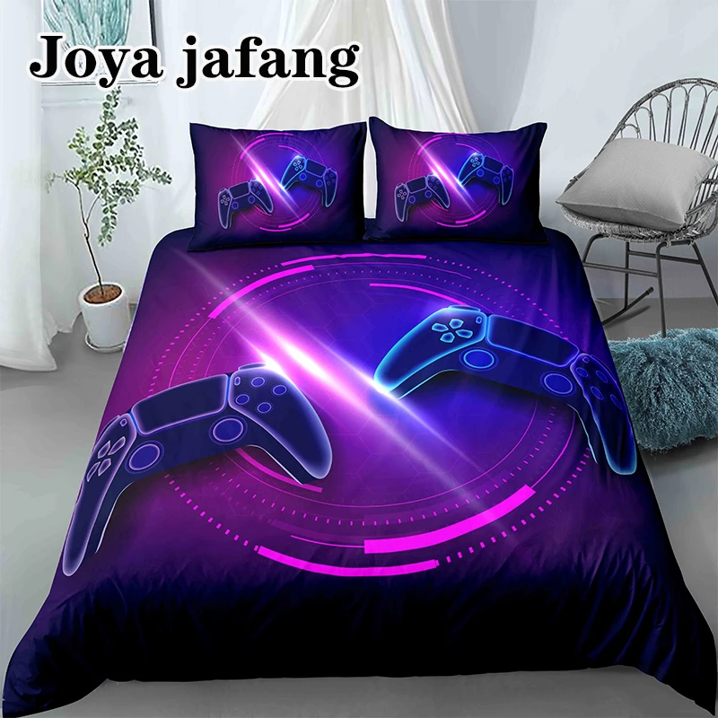 

Kids Games Comforter Cover Set For Boys Gamepad Bedding Set,Modern Gamer Video Game Duvet Cover Set Child Bedroom Quilt Cover