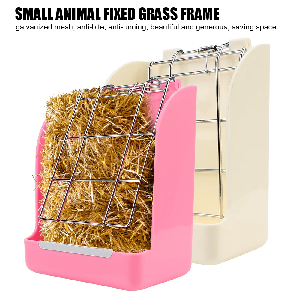 Grass Rack Rabbit Grass Frame Pet Food Container Hay Feeder Rabbit Rabbit Food Basket Spring Grass Frame Grass Hay Bowl Rack