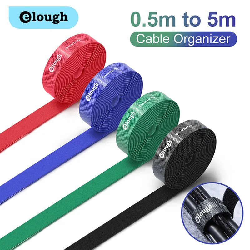 Elough Cable Organizer Cable Winder Clips Management Protector For iPhone Mouse Earphone Adapt Charger USB Cable Tie Holder Cord