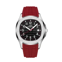 LINBERT-Reloj para hombre, reloj mecánico automático, digital, manecillas luminosas, acero inoxidable, 41 mm, nuevo, de lujo, resistente al agua