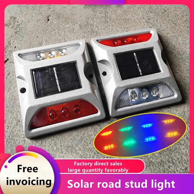 Solar powered led vermelho/azul/amarelo/colorido piscando luz de advertência para a cauda do carro anti-colisão de caminhões luzes de piscamento largas