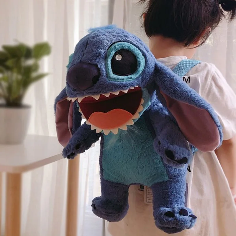 

36cm Disney Plush Bag Lilo and Stitch 626 Children'S Backpack Anime Toys For Boy Kawaii Dolls Birthday Gift To Girls Cute Things