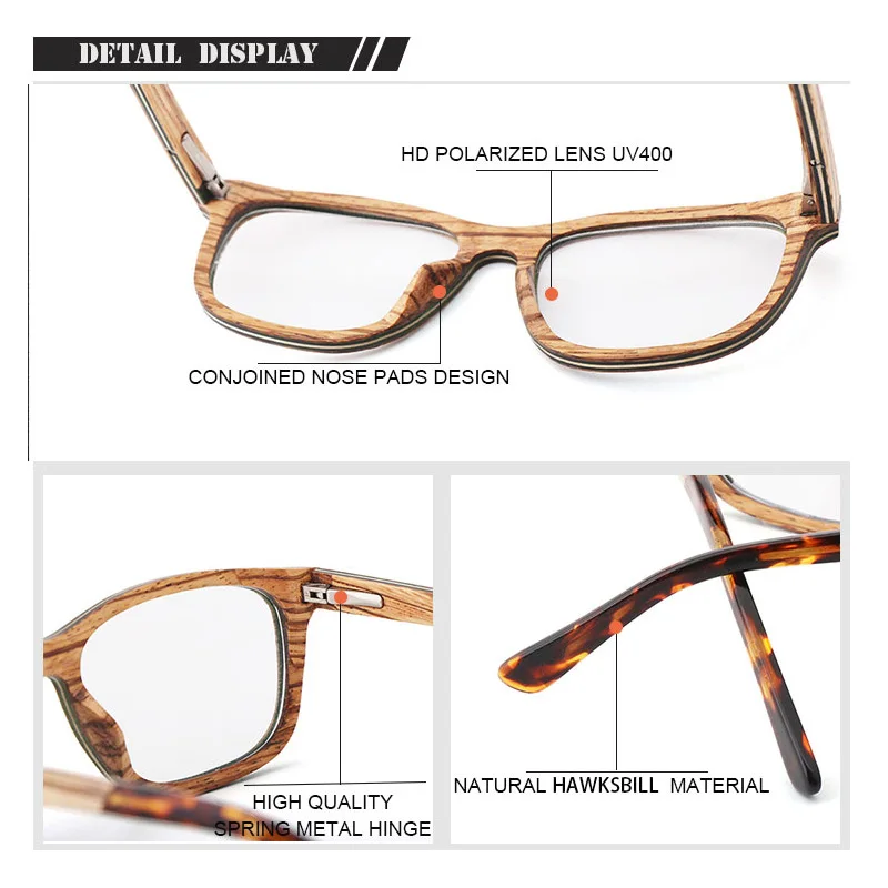 Anti-blue Light Glasses Fashion for Men And Women Handmade Bamboo Sunglasses  UV 400 Ultimate Protection Male  Have A Gift Box
