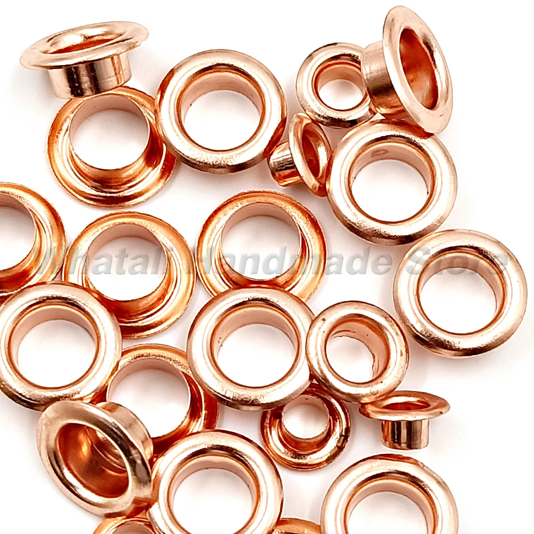 50Pcs Rose Gold Color Hole Metal Eyelets Grommets with Washer For Diy Leathercraft Shoes Bag Tags Belt Cap Clothes Accessories