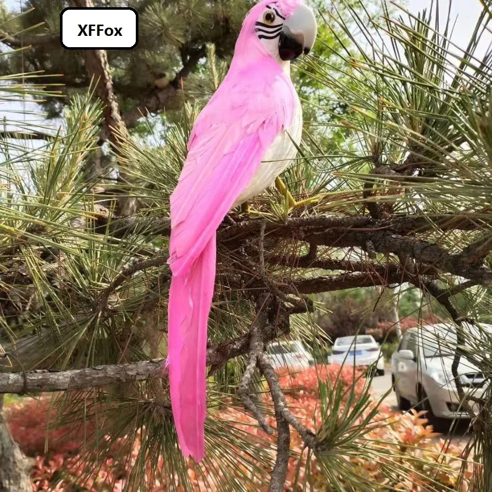 

cute real life pink parrot model foam&feather simulation parrot bird gift about 32cm xf2296