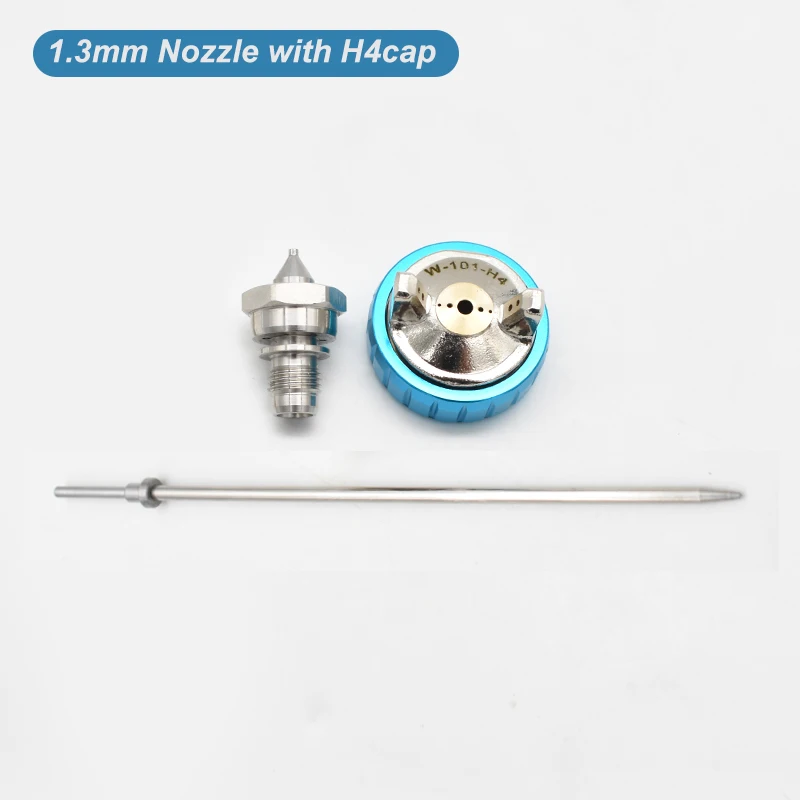 LISSON Spray Gun Nozzle Kit Set W101 Nozzle 1.0/1.3/1.5/1.8mm Nozzle Needle Tip Set W-101 Replacement Repair Spare Parts