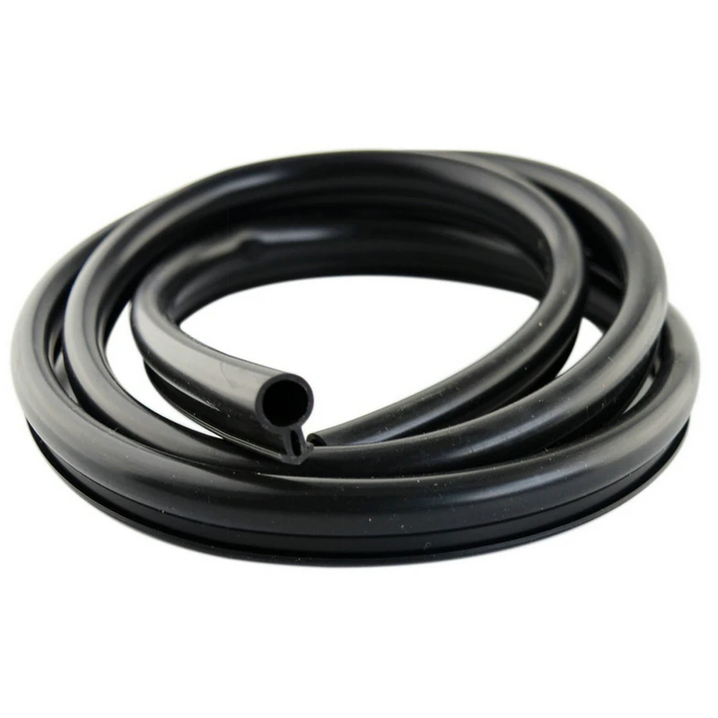 10M Plastic Steel Door Window Sealing Strip Silicon Rubber Door Window Seal Draft Stopper Hollow Bulb Barb Tubular Gasket O Type