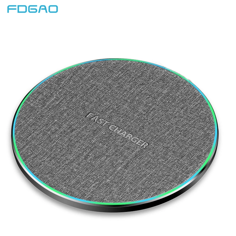 FDGAO 15W Wireless Charger for iPhone 15 14 13 12 11 XS XR Fast Charging Pad for Samsung S22 S23 S24 AirPods 3 Pro Quick Charge